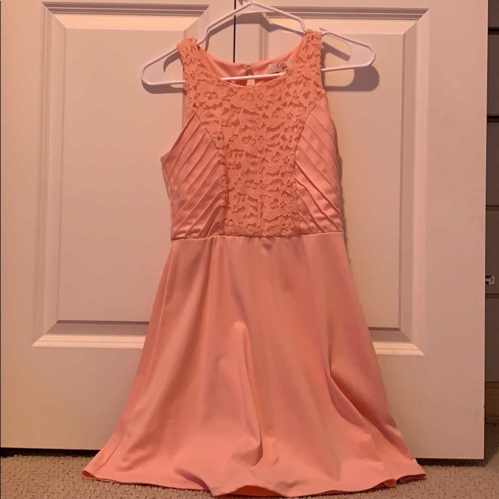 light pink dress